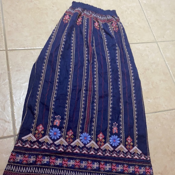 Rare Beautiful Johnny Was FREDERIQUE SIDE SLIT MAXI SKIRT - Picture 9 of 13